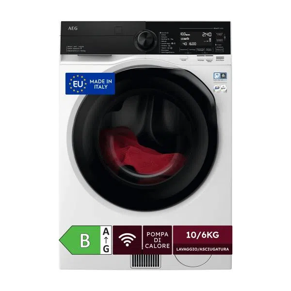 Aeg LAVASCIUGA 10+6KG 1600G VAPORE ABSOLUTECARE RUBY7333394116488
