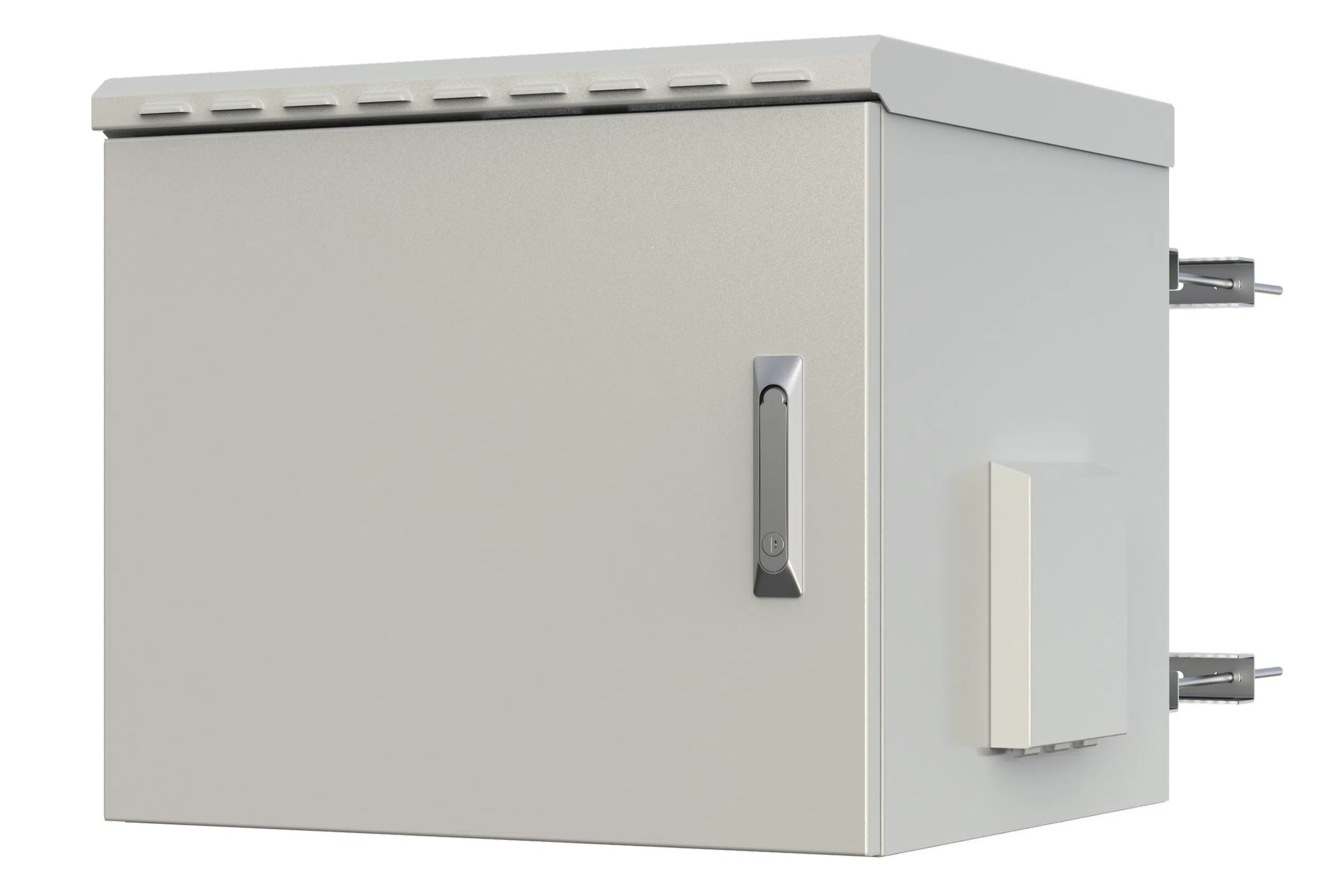 Techly Professional Armadio Rack 19'' Fissaggio a Palo 12U IP66 Porta Cieca Prof. 600 mm Grigio