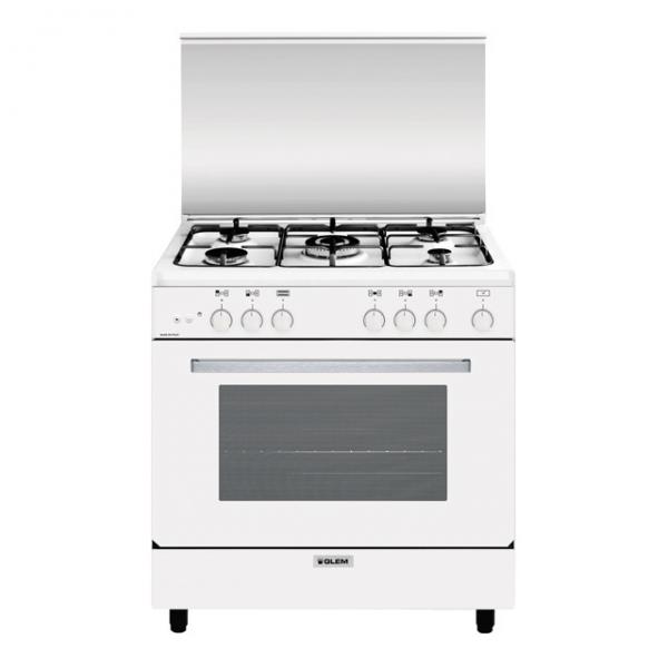Glem Gas CUCINA 80X50 4F+1TC MAXIFORNO GAS A BIANCA8052745124123