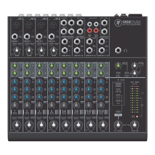 Mackie Mixer disc jockey 1202VLZ4 Mixer disc jockey Mackie 1202VLZ4 VLZ4 SERIES Black 0663961039788