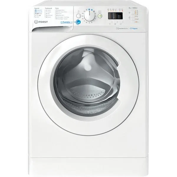 Indesit BWA81496XWVIT LAVATRICE CF 8KG 1400 A INV VAP DISP 8050147668061