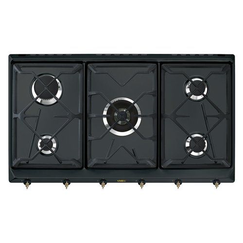 Smeg Piano cottura gas SRV896AOGH Piano cottura gas Smeg COLONIALE SRV896AOGH Antracite 8017709233310