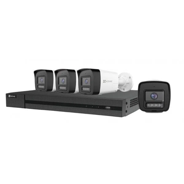 Ezviz KIT VIDEOSORVEGLIANZA CS-BN4884 SMART HOME SECURITY - 1 NVR X5K 8CH + 4 TELECAMERE H3K 6941545636078