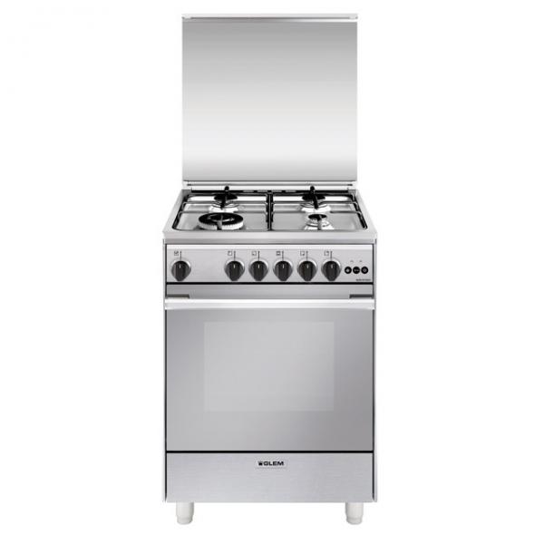 Glem Gas CUCINA 60X60 4F GAS VENT INOX8052745124574