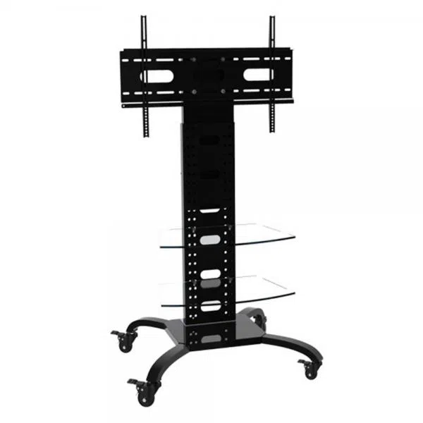 Techly Supporto a Pavimento con 2 Mensole Trolley TV LCD/LED/Plasma 32-70''