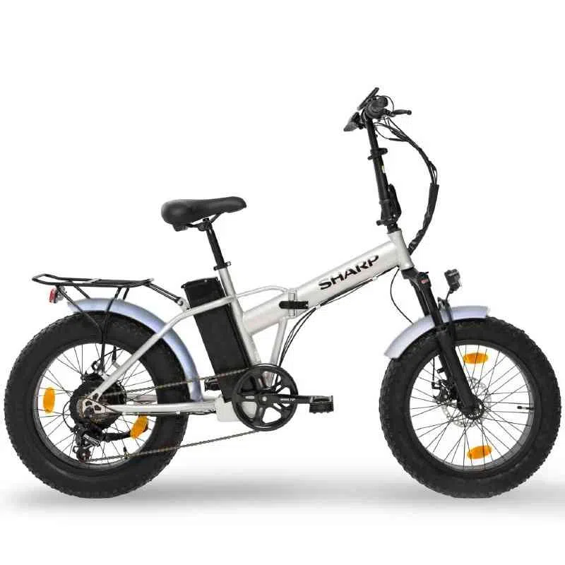 Sharp BICI ELETTRICA CON PEDALATA ASSISTITA BK-FM01-ES - RUOTE 20" - 250W - SILVER 5905683277150