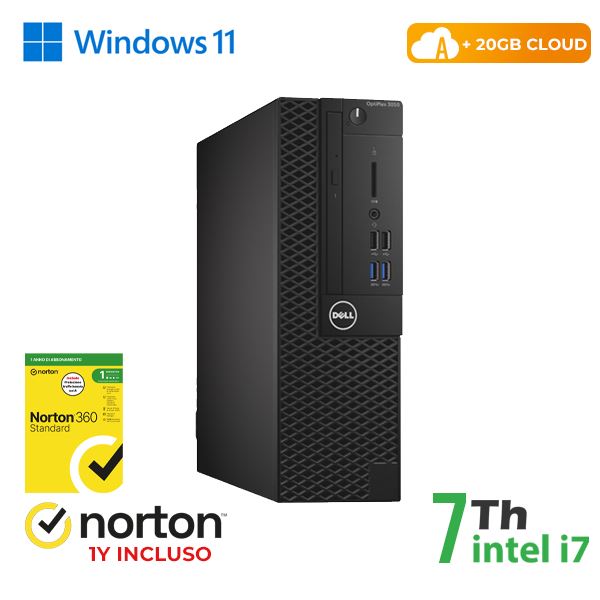 Dell-rinovo PC DELL OPTIPLEX 3050-7050 SFF INTEL CORE I7-7 GEN 8GB 256GB SSD WINDOWS 11 PRO - RICONDIZIONATO 0000000067739