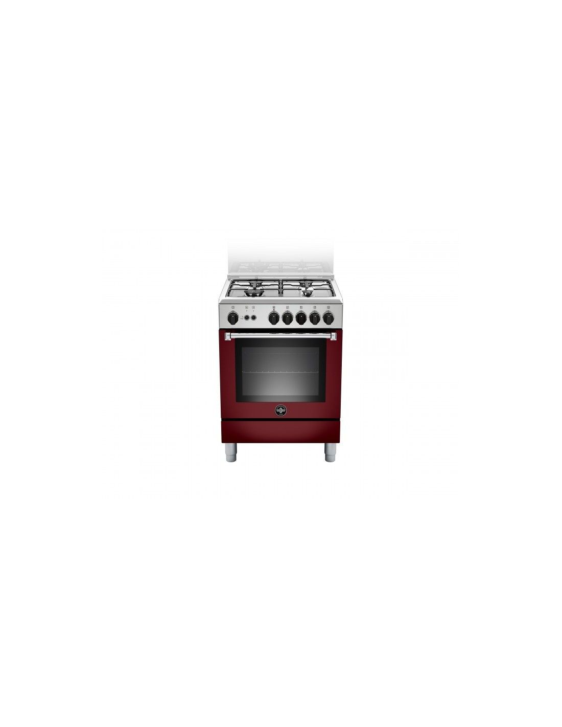 Bertazzoni La Germania AMN664GVIV Cucina Gas 4 Fornelli con Forno da 60 cm Rosso