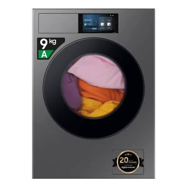 Samsung LAVATRICE CF 9KG 1400G A-55% VAPORE ECOBUBBLE WIFI NERA OBLO NERO8806097105619