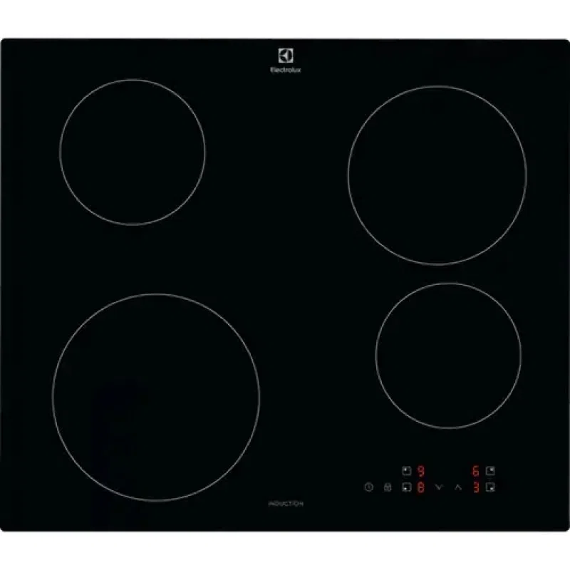Electrolux PIANO COTTURA Incasso Induzione 60 cm 4 Zone Vetroceramica Nera Serie 300 Electrolux KIB60424CK 7332543822348