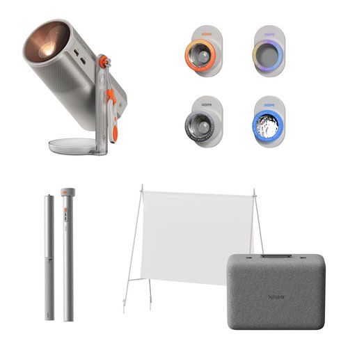 Xgimi Videoproiettore 4BundleOutdoor Videoproiettore Xgimi XGM062 MOGO 4 Bundle Outdoor Silver e Orange 6935670513731
