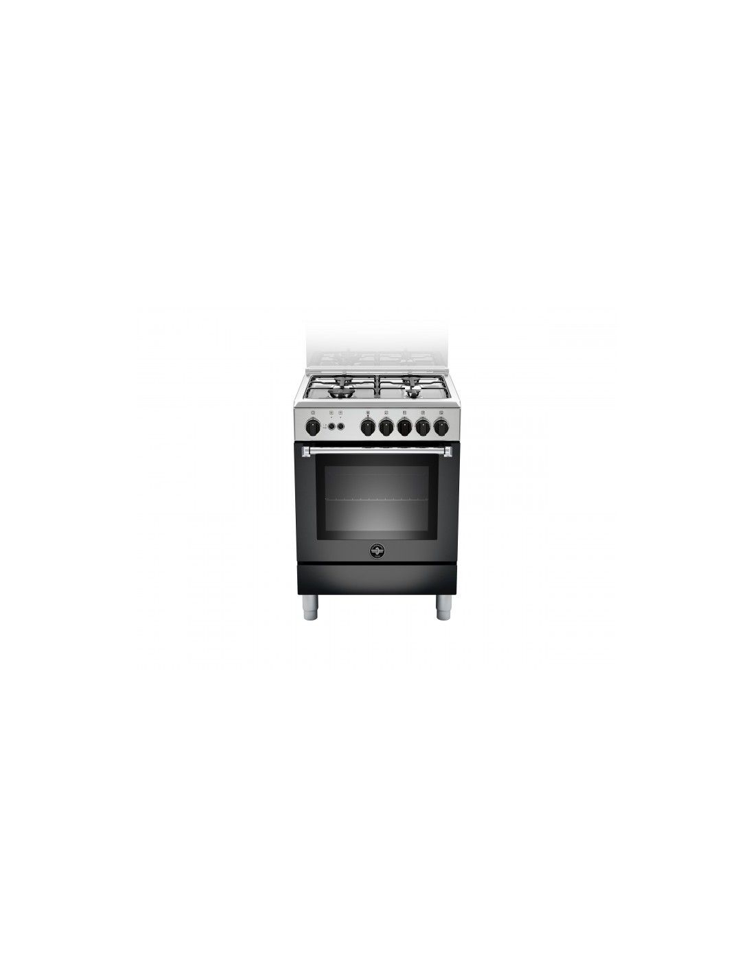 Bertazzoni La Germania AMN664GNEV Cucina Gas 4 Fornelli con Forno da 60 cm Nero