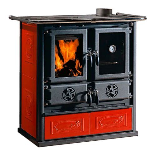 Nordica Cucina legna 5.0Vst16Ceramica Cucina legna Nordica 3003850 ROSETTA 5.0 Vst 16 Ceramica Bordeaux 8022724005453