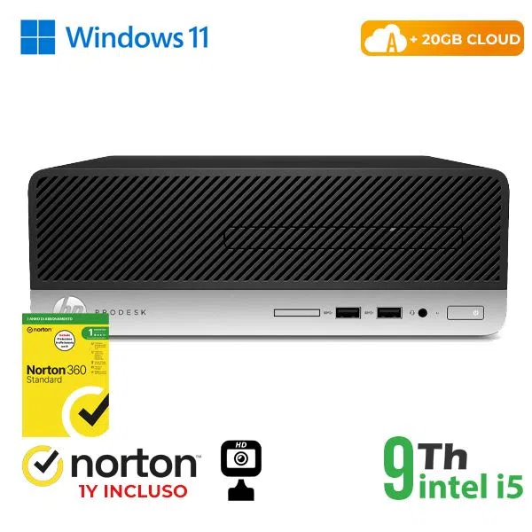 Hp-rinovo PC HP 400-600 G5 SFF INTEL CORE I5-9X00 8GB 256GB SSD WINDOWS 11 PRO + NORTON - RICONDIZIONATO (RN64522381) 0000000066627