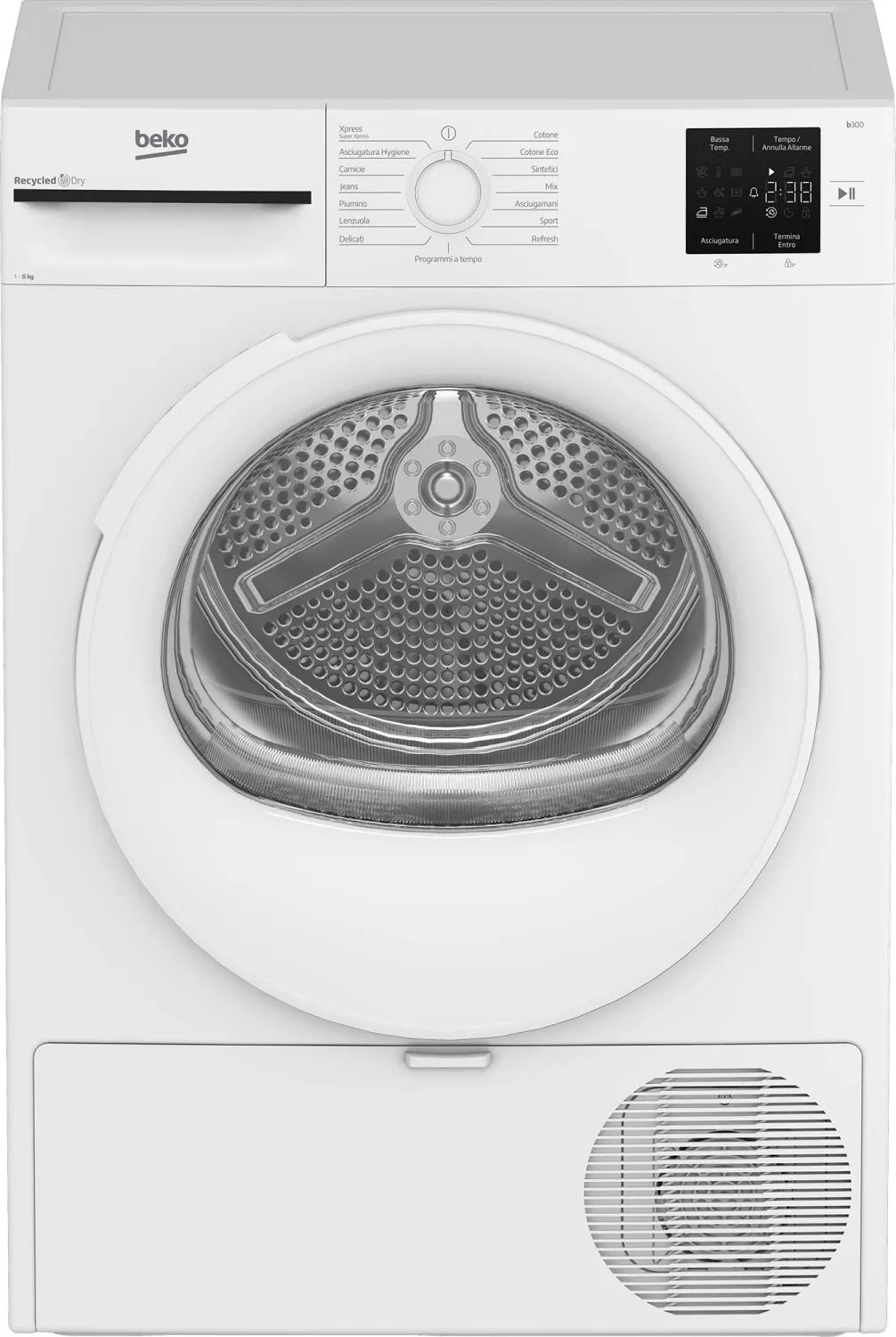 Beko BMT83EW ASCIUG SNELLA 8KG D P54CM PLANA OBLO BIANCO 8690842787676