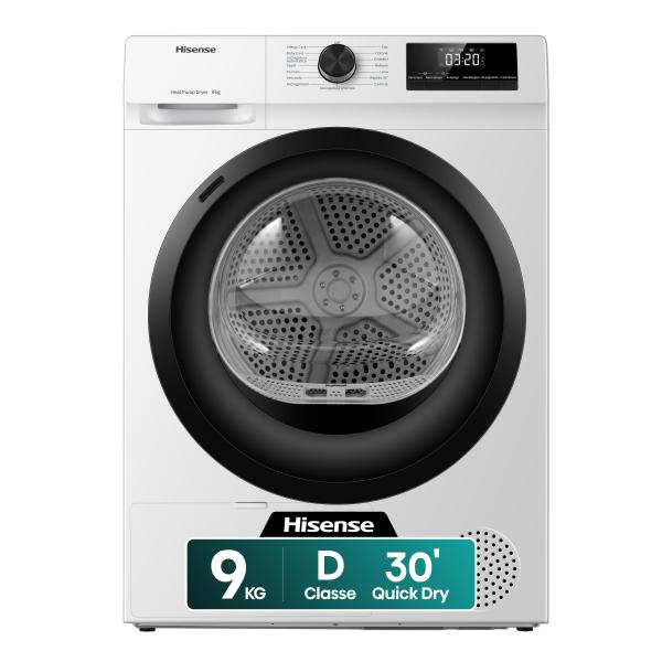 Hisense ASCIUGATRICE 9 KG CLASSE D DISPLAY LED 15 PROG. 6901101834676