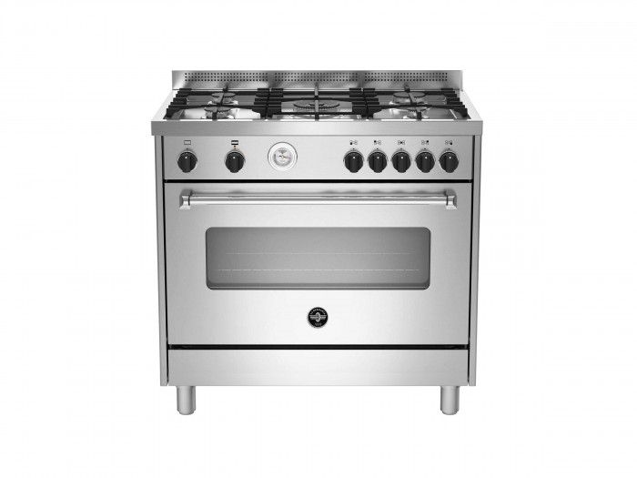 La Germania- AMN965GCRT Cucina Libera Installazione - A gas - 90x60cm - Crema - Forno a gas - 115 lt