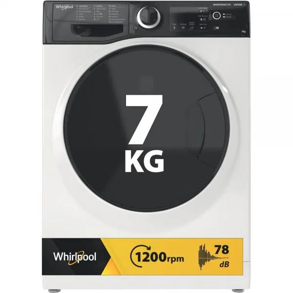 Whirlpool Lavatrice 7kg Slim Inverter Vapore B 1200 Giri Wsb 725 D It 8003437641015 — 2