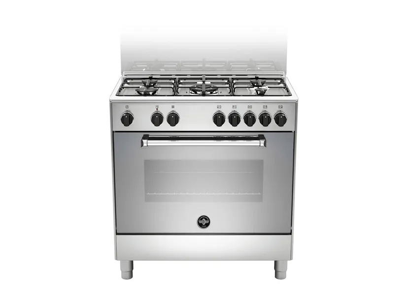 La Germania AMN855EXV Cucina Americana a Gas 5 Fuochi Forno Elettrico 75 Litri Classe Energetica A Inox