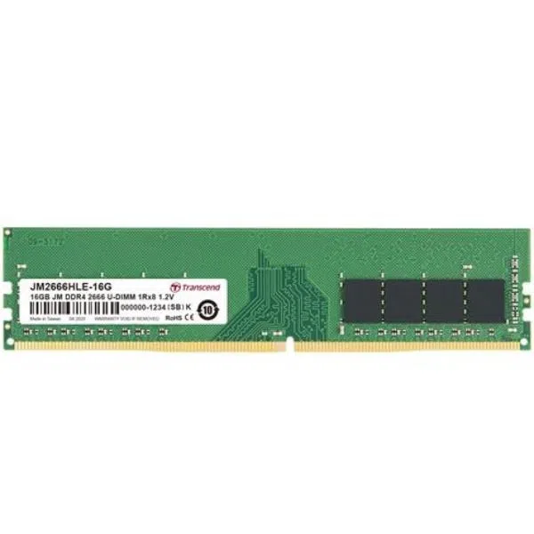 Transcend 16GB JM DDR4 2666 U-DIMM 1RX8 0760557847151 — 2