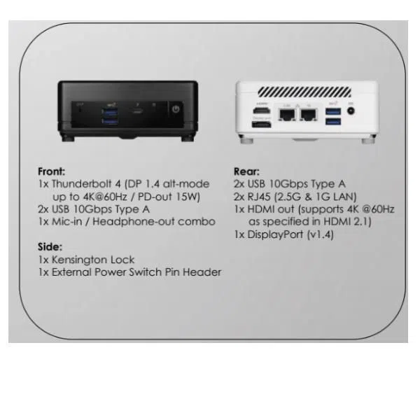 Msi CUBI 5 1M-496EU 4711377397148 — 2