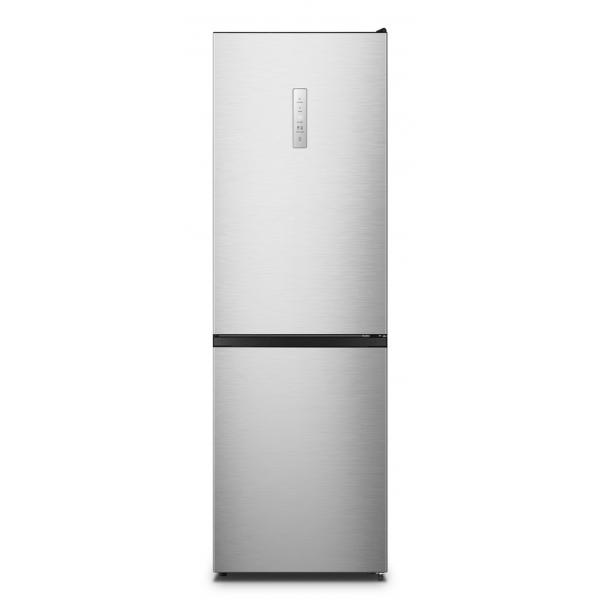 Hisense Combinato No frost 304lt Classe D display esterno Dimensioni (AxLxP) mm: 1860x595x590 mm. Colore:inox 6921727064523