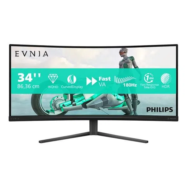 Philips 34 MONITOR CURVO 21:9 WQHD 180HZ 8721038001945 — 2