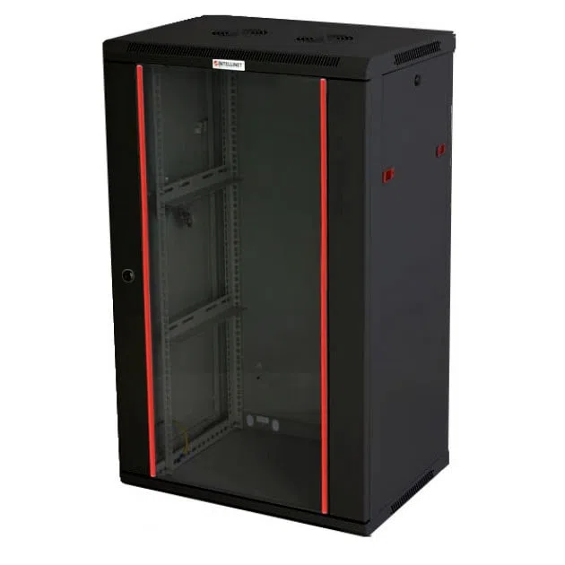 Intellinet Armadio Rack 19'' a muro 20 unità sezione unica prof. 600mm Nero