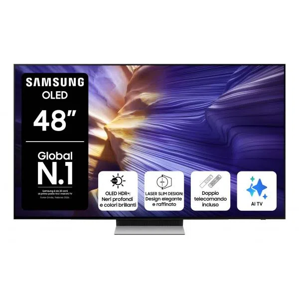 Samsung TVC OLED 48 4K SMART TV WIFI DOLBY ATMOS DVB-T2CS2 X2, DOPPIO TEL8806097084624