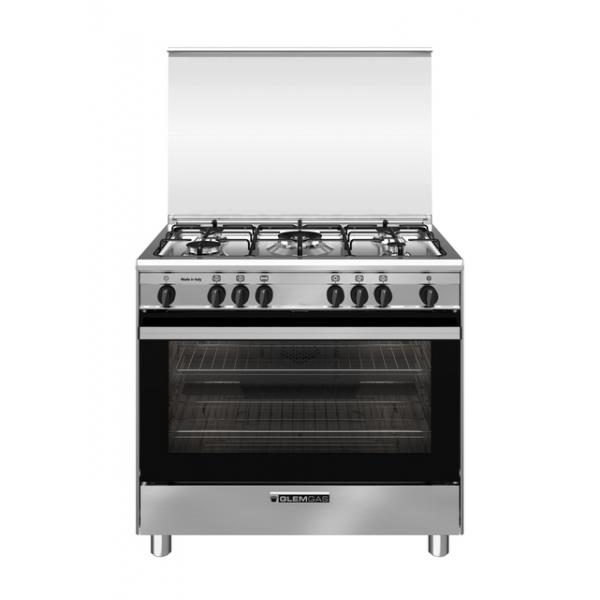 Glem Gas CUCINA 90X60 4F+1TC MAXIFORNO GAS INOX8059606966144