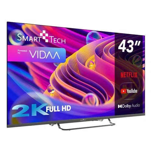 Smart Tech Televisore 43FV02V Tv Smart Tech 43FV02V Black 5999862467753