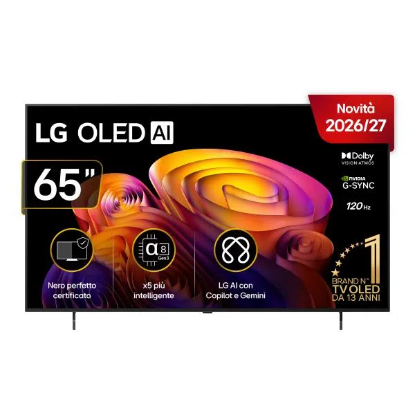 Lg Electronics TVC OLED 65 4K UHD AI WEBOS 26,PROCESSORE A8 GEN3,DOLBY VISION8806096768297