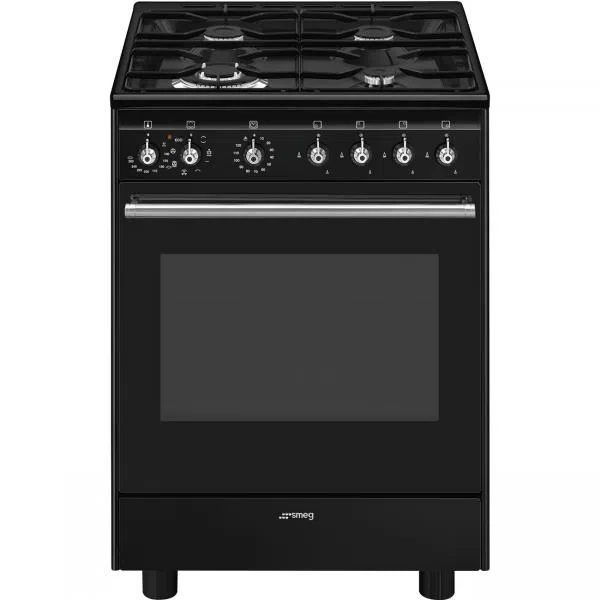Smeg CX61GMBL CUCINA 60X60 MULTI6 70LT A VENT 4F NERA PULIZIAVAP 8017709336646
