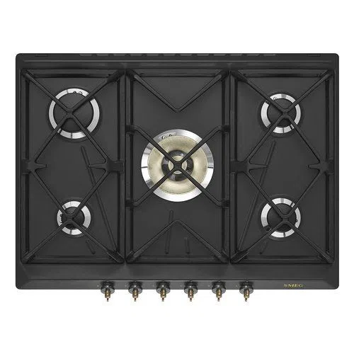 Smeg Piano cottura gas SRV876AOGH Piano cottura gas Smeg COLONIALE SRV876AOGH Antracite 8017709233273