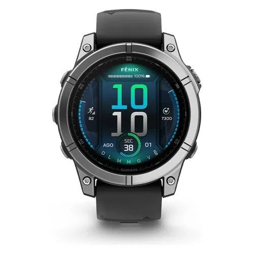 Garmin Smartwatch E Smartwatch Garmin 010 03025 00 FENIX E Stainless steel e Black 0753759341336