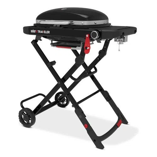 Weber Barbecue Compactpieghevole Barbecue GPL Weber 1501750 TRAVELER Compact pieghevole Nero 0077924910043