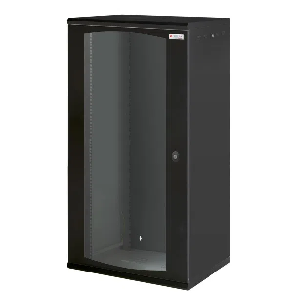 Techly Professional Armadio Rack 19'' a muro 22 unità sezione unica prof. 600mm Nero
