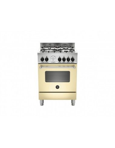 La Germania Cucina AMN664ECRT Gas 4 Fornelli con Forno Elettrico da 60 cm Crema