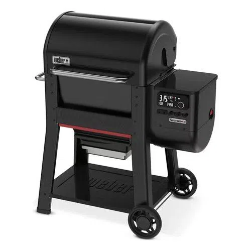 Weber Barbecue 600 Barbecue Pellet Weber 1500130 SEARWOOD 600 Nero 0077924991554