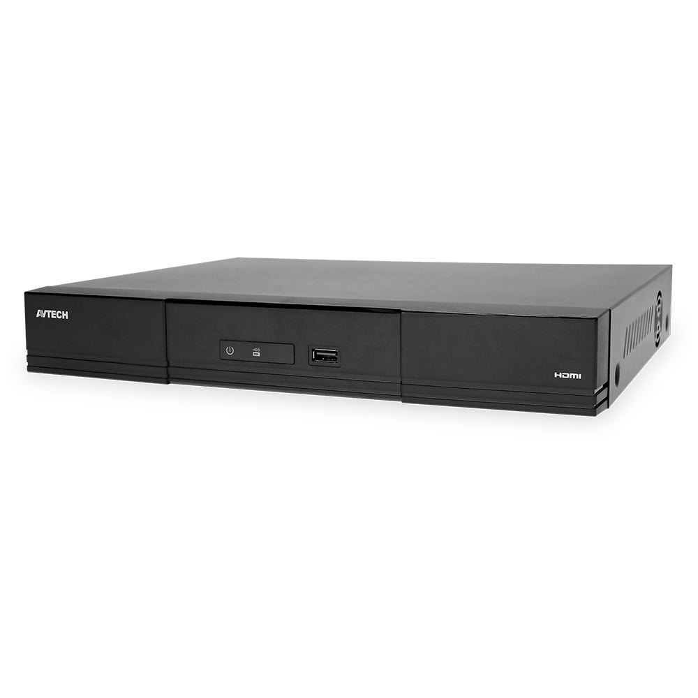 Avtech Videoregistratore NVR 9CH H.265 con 8CH PoE 4CH con Rilevamento Basato su AI, AVH2109AIX