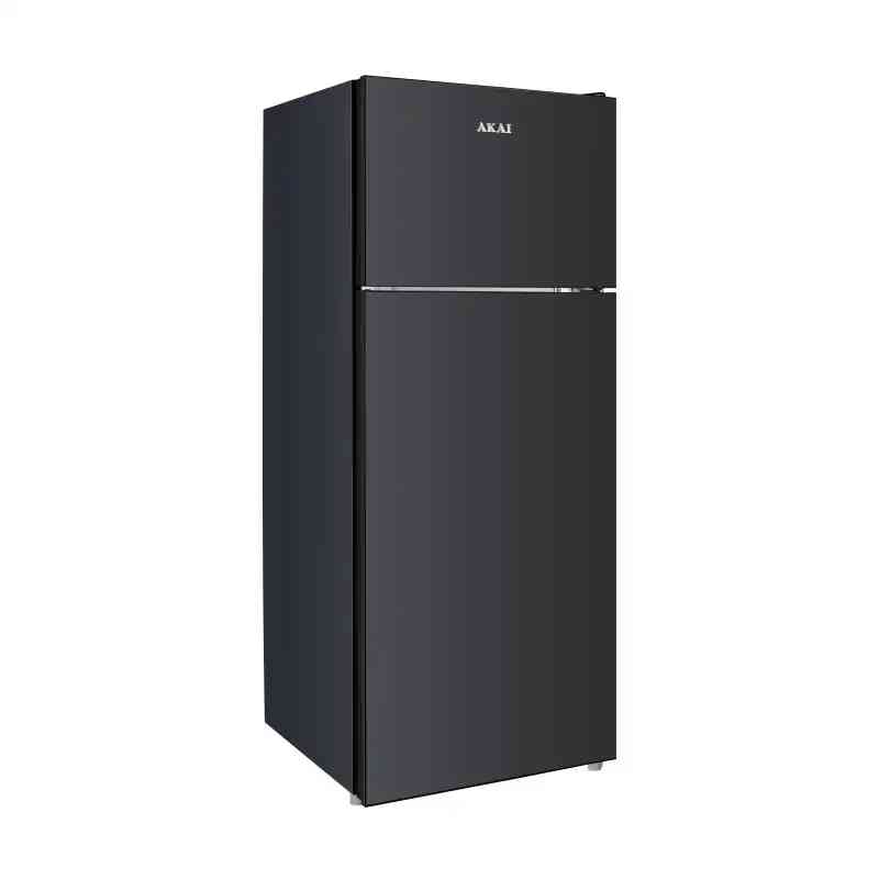 Akai FRIGORIFERO DOPPIA PORTA GLASS242KBL 208LT NERO 8056746668006