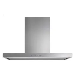 Cappa Falmec a Isola Lumina NRS Finitura Acciaio Inox E Vetro Acciaio Da 90 Cm - CLMI90.00P2 NEUI490F