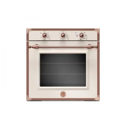 Forno da Incasso Elettrico Bertazzoni 60 cm 5 Funzioni Classe A Serie Heritage Avorio Finiture Rame F605HEREKAC