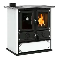Nordica Cucina legna Sinistra5.0Vst16Steel Cucina legna Nordica 3003981 ROSETTA Sinistra 5.0 Vst 16 Steel White 8022724005590