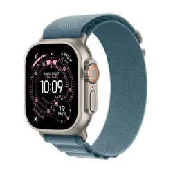 Apple watch ultra 3 gps + cellular 5g cassa 49mm in titanio con alpine loop blu chiaro - medium