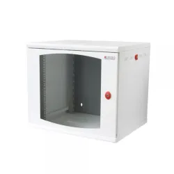 Techly Professional Armadio Rack 19'' a muro 10 unità sezione unica prof. 600mm Bianco