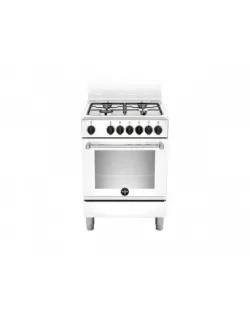 Bertazzoni La Germania AMN664EBV Cucina Gas 4 Fornelli con Forno Elettrico da 60 cm Bianco