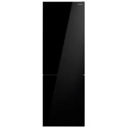 Frigorifero combinato Sharp SJNBA31IEBGD 331 lt No Frost con estetica glass nero classe D