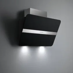 Cappa Falmec A Parete Flipper NRS Finitura Vetro Nero Satinato Da 85 Cm - CFPN85.E2P2 ZZZQ490F