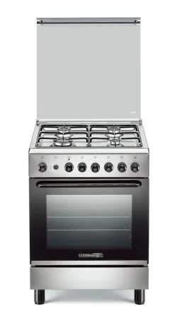 La Germania S640 51 X T Cucina a Gas 4 fuochi forno elettrico 53 litri Acciaio inox
